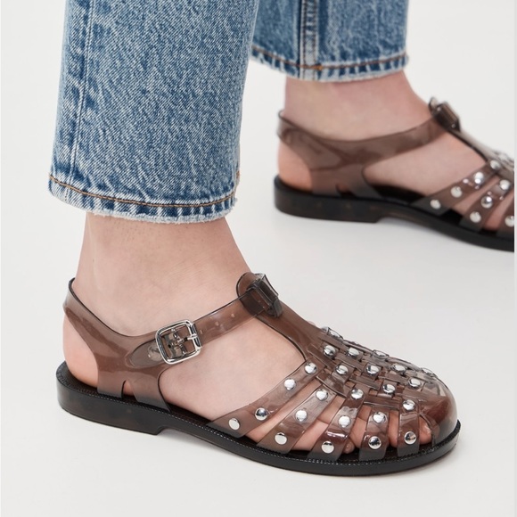 New • Intentionally Blank Studded Ellery Jellies - Picture 2 of 9